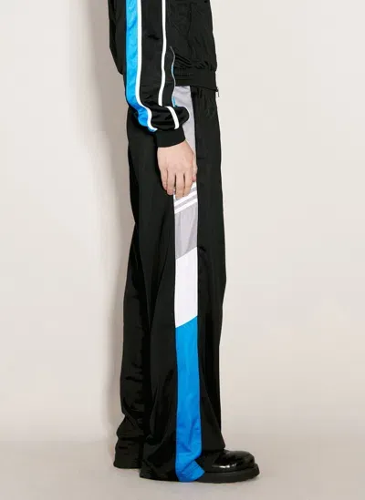 Martine Rose Satiny Track Pant In Blue