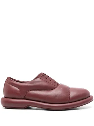 Martine Rose X Clarks Leather Oxford Shoes In Red