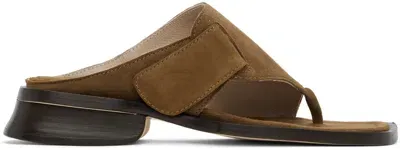 Maryam Nassir Zadeh Tan Tupelo Sandals In 684 Cigar