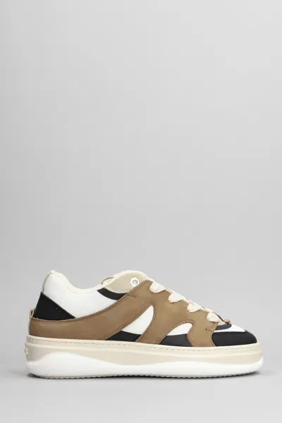 Mason Garments Venice Sneakers In Brown Suede And Fabric