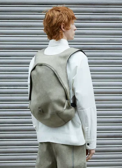 Massimo Osti Studio Alcantara® Mud Backpack In Khaki