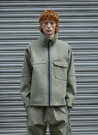 Massimo Osti Studio Alcantara® Pidgeon Jacket In Khaki