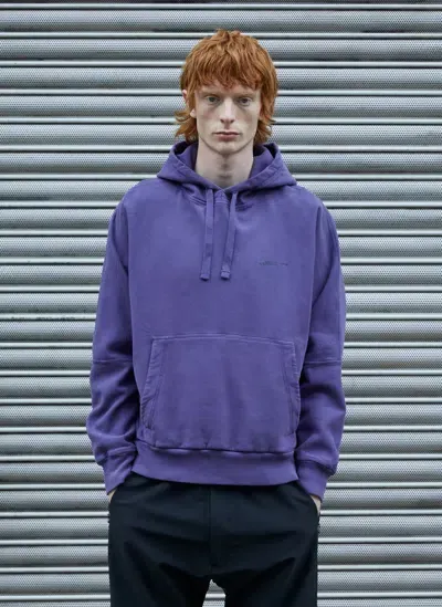 Massimo Osti Studio Logo Hooded Sweatshirt In Purple