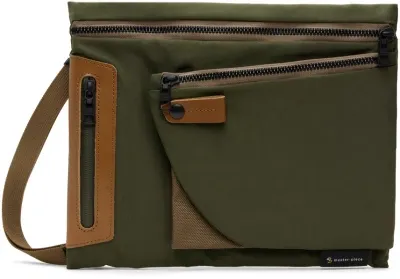 Master-piece Green Circus Sakosh Bag In Khaki