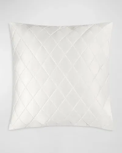 Matouk Nocturne Quilt Euro Sham In Bone