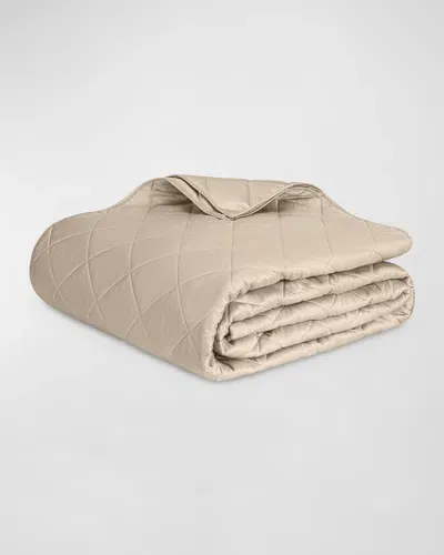 Matouk Nocturne Quilt, Full-queen In Khaki