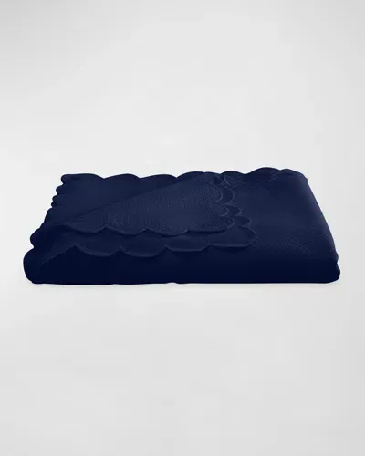 Matouk Savannah Tablecloth, 68" X 162" In Navy