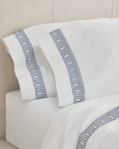 Matouk Schumacher Ophelia Standard Pillowcase Pair In Blue