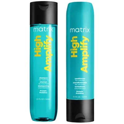 Matrix Total Results High Amplify Volumising  Shampoo And Conditioner For Fine Flat Hair 300ml Duo In White