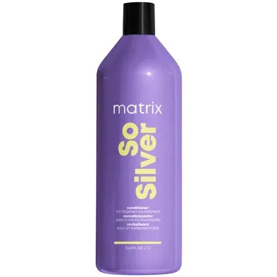 Matrix Total Results So Silver Purple Toning Conditioner For Blonde, Silver And Grey Hair 1000ml In White