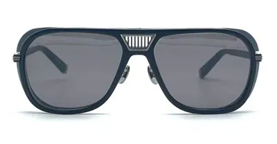 Matsuda M3023 V2 - Antique Silver / Matte Black Sunglasses