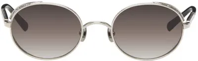 Matsuda Silver & Black M3137 Sunglasses In Palladium White