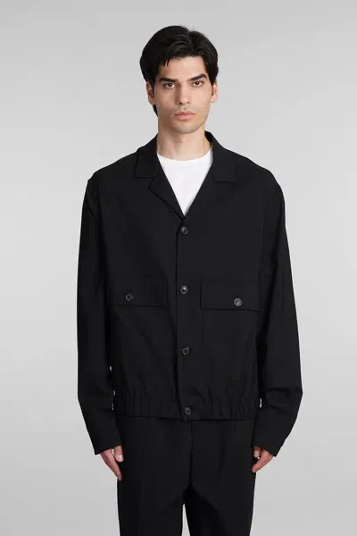 Mauro Grifoni Casual Jacket In Black Wool