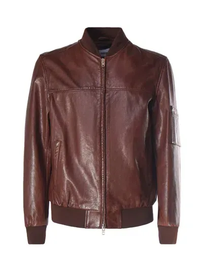 Mauro Grifoni Cowskin Jacket In Brown