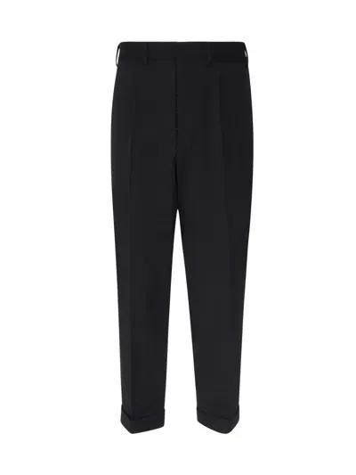 Mauro Grifoni Risvolto Trousers In Black