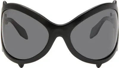 Maustein Black Bug Spike Sunglasses In Black/smoke