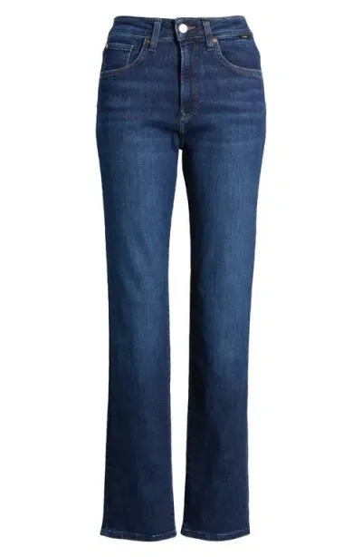 Mavi Jeans Kendra High Waist Straight Leg Jeans In Deep Flex Blue