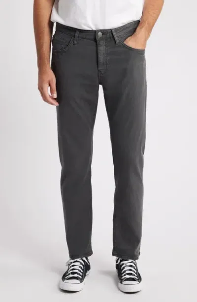 Mavi Jeans Zach Straight Leg Twill Pants In Ash Luxe Twill