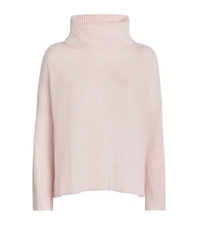 Max & Co Cashmere Rollneck Sweater In Pink