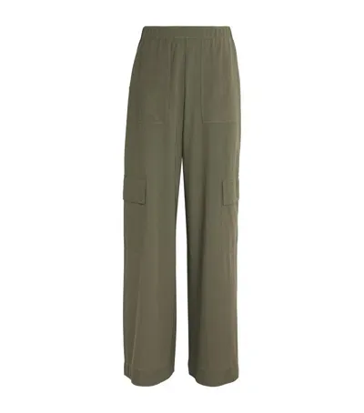 Max & Co Wide-leg Trousers In Green