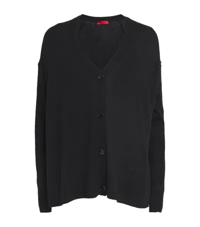 Max & Co Wool-alpaca Cardigan In Black