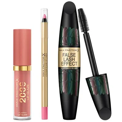 Max Factor Lip Gloss, Lip Liner And Mascara Bundle (various Shades) - Pink Princess