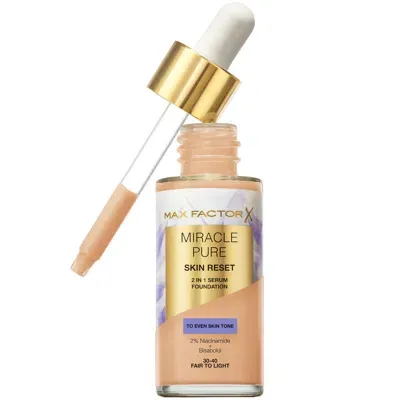 Max Factor Miracle Pure Skin Revival Serum Foundation 30ml (various Shades) - 30-40 Fair To Light