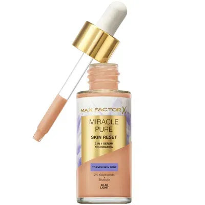 Max Factor Miracle Pure Skin Revival Serum Foundation 30ml (various Shades) - 40-60 Light