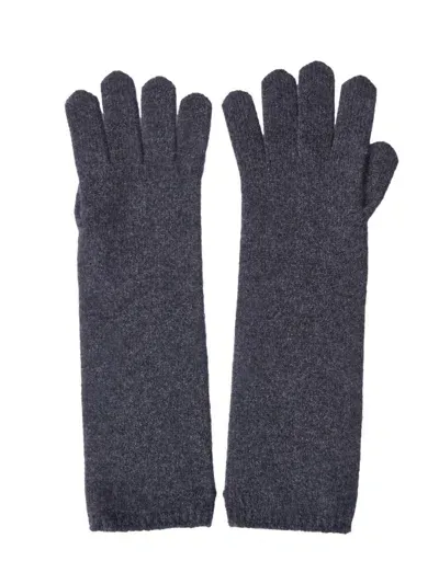 Max Mara Alaggio Gloves In Grey