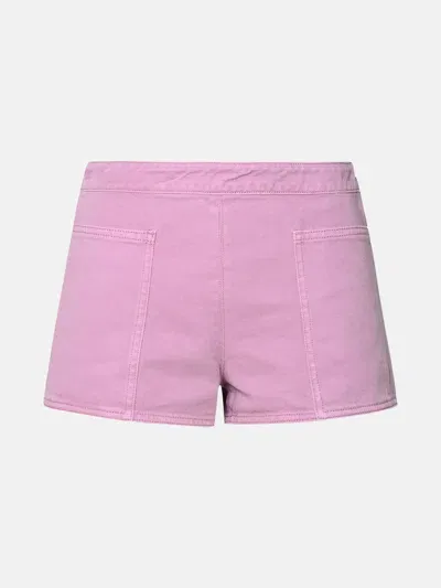 Max Mara Alibi Midrise Cotton Drill Shorts In Multicolor