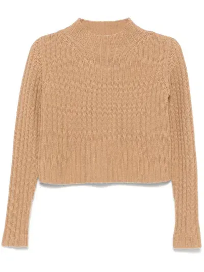 Max Mara Aloa Sweater In Brown