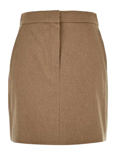 Max Mara Ancella Skirt In Beige