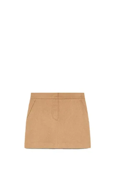 Max Mara Ancella Skirt In Cammello