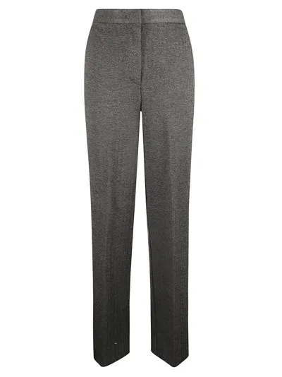 Max Mara Angora Trousers In Grey/black