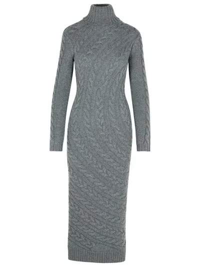 Max Mara Arte Grey Cashmere Blend Dress