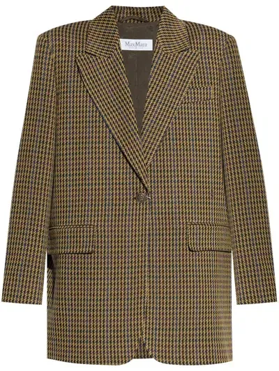 Max Mara Atlanta Blazer In Brown