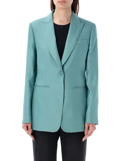 Max Mara Avoriaz Single-breasted Blazer In Green