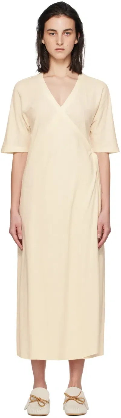 Max Mara Beige Tiro Maxi Dress In 1 Ecru