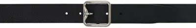 Max Mara Black Leather Belt In 003 Black