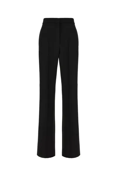 Max Mara Black Wool Pants In Nero