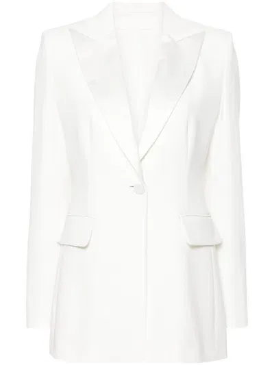 Max Mara Plinio Single-breasted Blazer In White