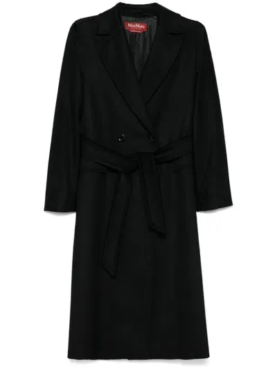 Max Mara Brado Coat In Black