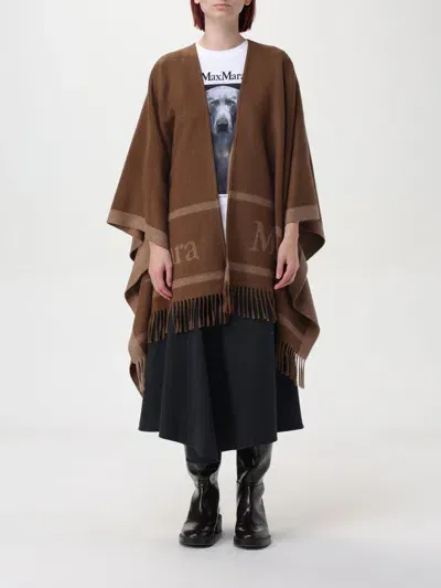 Max Mara Cape  Woman Color Leather