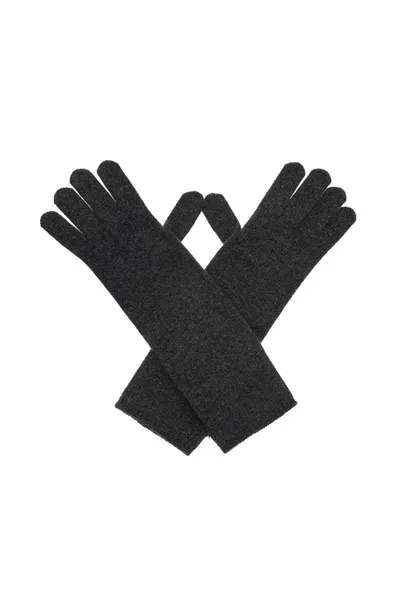 Max Mara Cashmere Gloves For Stylish In Grey