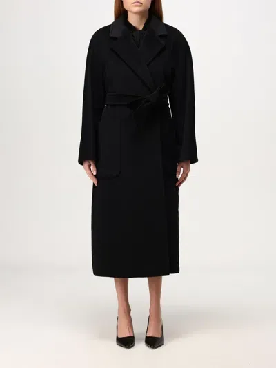 Max Mara Coat  Woman Color Black In Schwarz