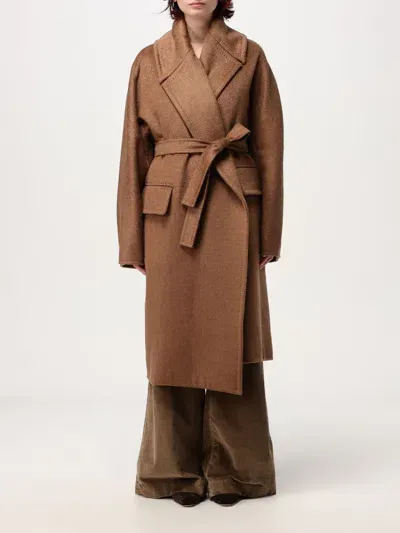 Max Mara Coat  Woman Color Brown In Braun