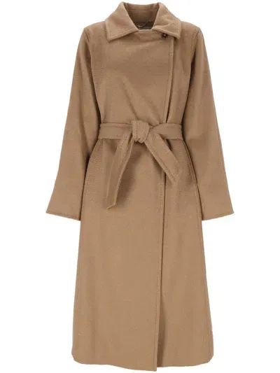 Max Mara Coats In Brown