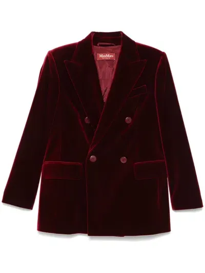 Max Mara Digione Blazer In Red