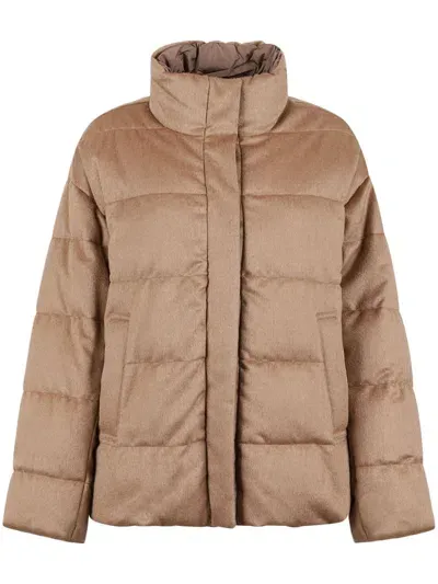 Max Mara Donatello Puffer Jacket In Neutrals