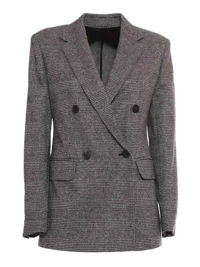 Max Mara Ettore Medium Grey Jersey Jacket In Gray